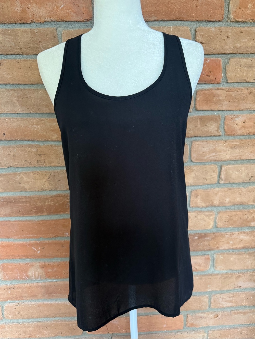 Black racer back Tank Top